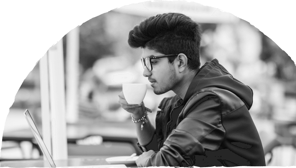 Person working on laptop