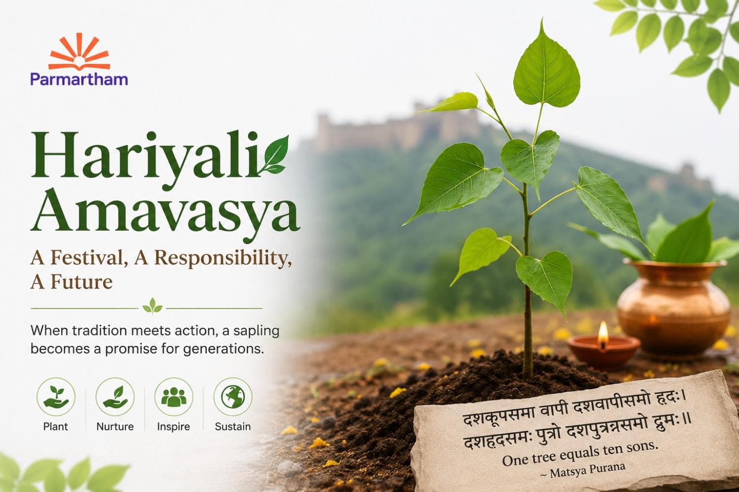 Hariyali Amavasya 2026: Forty Parmartham Students, One Morning at Kishan Bagh